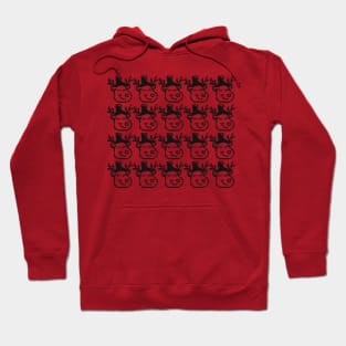 Christmas deer pixel art Hoodie